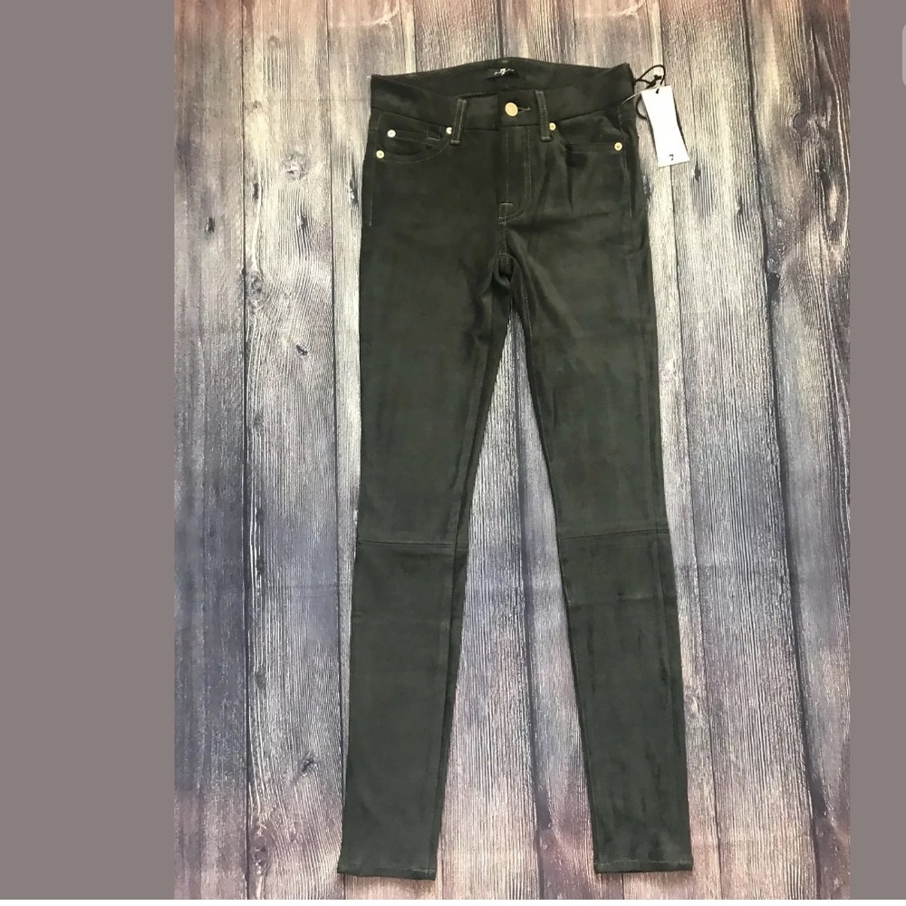 7 For all Mankind | The Sueded Skinny Jeans